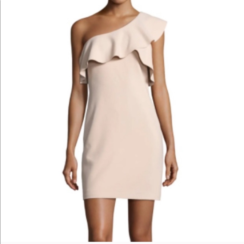 Elizabeth and James Light Pink One Shoulder Dress